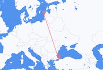 Flyrejser fra Istanbul til Liepaja