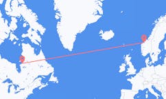 Flyreiser fra Kuujjuarapik, Canada til Molde, Norge