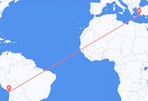 Flights from Arica to Rhodes
