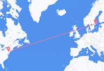 Flyrejser fra Allentown til Stockholm