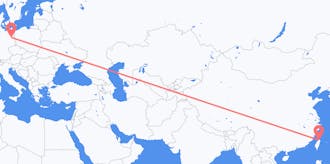 台湾からドイツへのフライト