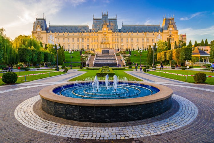 Beautiful iasi city at sunset light.