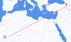 Flüge von Nema, Mauretanien zu Ağrı merkez, die Türkei