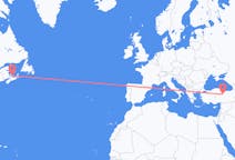 Flyreiser fra Charlottetown, Canada til Sivas, Tyrkia