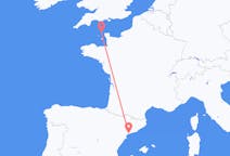 Flyg från Alderney, Guernsey till Reus, Spanien