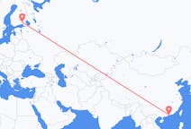Lennot Shenzhenistä, Kiina Lappeenrantaan, Suomi