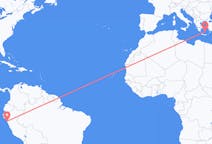 Flights from Trujillo to Santorini