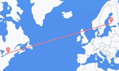 Flyreiser fra Kingston, Canada til Tammerfors, Finland