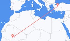 Voos de Nema, Mauritânia para Kütahya, Turquia