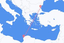 Flights from Benghazi to Burgas