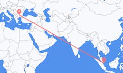Flyreiser fra Tanjung Pinang, Indonesia til Plovdiv, Bulgaria