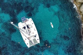 Viagem privada de cruzeiro de catamarã em Formentera e Espalmador