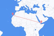Flyreiser fra Aden, til Ajuy