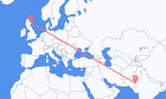 Lennot Jaisalmerilta, Intia Aberdeeniin, Skotlanti
