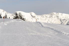 Photo of panoramic aerial view of Schladming, Austria.