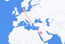 Flyrejser fra Medina til Hamborg