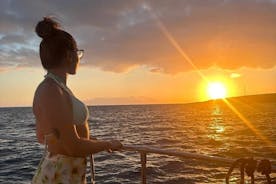 Tenerife Sunset Catamaran ferð með flutningi - Matur og drykkir innifalinn.