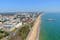Photo of aerial view of the city Bournemouth and it's Pier, England.