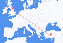 Flyrejser fra Konya, Tyrkiet til Leeds, England