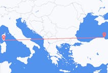 Loty z Figari, Francja do Sinopa, Turcja