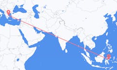 Flyreiser fra Luwuk, Indonesia til Skiathos, Hellas