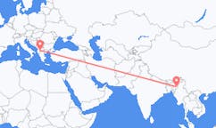 인도 임팔에서 출발해 북 마케도니아 오흐리드에게(으)로 가는 항공편