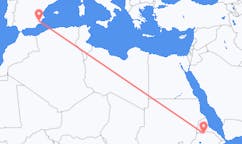 出发地 埃塞俄比亚希雷目的地 西班牙穆尔西亚的航班