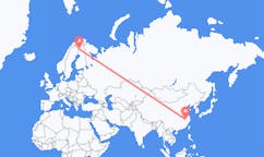 出发地 中国黄山市目的地 芬兰Kolari的航班