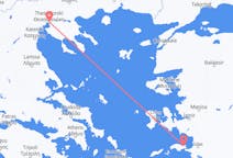 Vluchten van Samos naar Thessaloniki