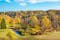 Photo of beautiful landscape of Oru park in Toila at autumn. Ida-Viru County, Estonia.