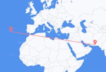 出发地 巴基斯坦土爾巴特目的地 葡萄牙蓬塔德尔加达的航班