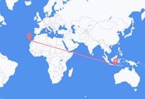 Flyreiser fra Praya, Lombok, til Tenerife