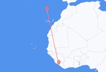Flyrejser fra Monrovia til Funchal