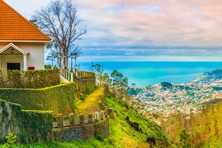 Photo of panoramic view over Funchal, Madeira island, Portugal.