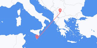 Lennot Pohjois-Makedoniasta Maltalle