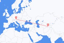 Flyrejser fra Dusjanbe til Salzburg