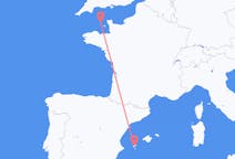 Flyg från Ibiza till Guernsey