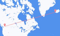 出发地 加拿大彭蒂克顿目的地 冰岛雷克雅未克的航班