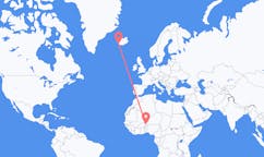 Flights from Niamey to Reykjavík