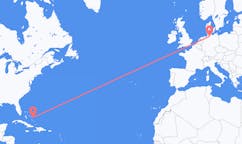 Flyreiser fra San Salvador, Bahamas til Hamburg, Tyskland