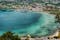 Photo of aerial view of Souda port on Crete island, Greece.