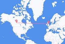 Flyrejser fra Fort McMurray, Canada til Durham, England