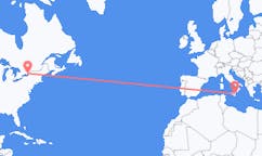 Flyrejser fra Kingston, Canada til Catania, Italien