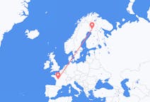 Flug frá Rovaniemi, Finnlandi til Poitiers, Frakklandi