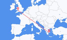 Flyg från Wales till Grekland