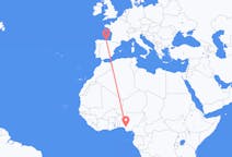 Flyreiser fra Benin by, Nigeria til Santander, Spania