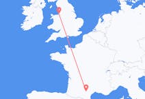 Flyrejser fra Castres, Frankrig til Liverpool, England