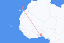 Flyreiser fra Cotonou, til Lanzarote