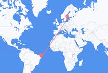 Flyreiser fra Maceió, Brasil til Visby, Sverige