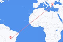Flyrejser fra Goiânia, Brasilien til Lemnos, Grækenland